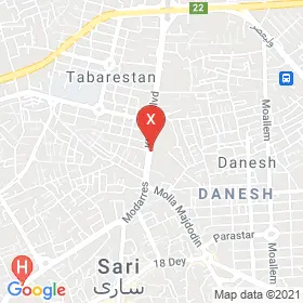 این نقشه، نشانی دکتر غلامحسین برهانی متخصص دندانپزشک در شهر ساری است. در اینجا آماده پذیرایی، ویزیت، معاینه و ارایه خدمات به شما بیماران گرامی هستند.