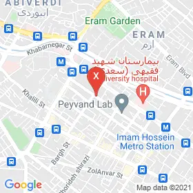 این نقشه، آدرس گفتاردرمانی الناز شادمهر متخصص  در شهر شیراز است. در اینجا آماده پذیرایی، ویزیت، معاینه و ارایه خدمات به شما بیماران گرامی هستند.