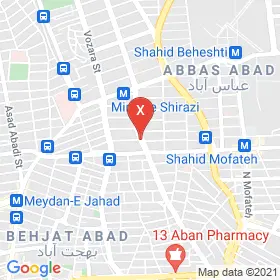 این نقشه، نشانی دکتر مهشید کریمی متخصص زنان، زایمان و نازایی؛ فوق تخصصی ناباروری و IVF در شهر تهران است. در اینجا آماده پذیرایی، ویزیت، معاینه و ارایه خدمات به شما بیماران گرامی هستند.