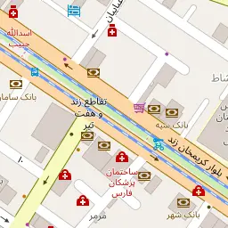 این نقشه، نشانی دکتر آرش یزدان شناس متخصص آنژیوگرافی، آنژیوپلاستی، کارگذاری استنت بالن در شیراز؛ قلب و عروق در شهر شیراز است. در اینجا آماده پذیرایی، ویزیت، معاینه و ارایه خدمات به شما بیماران گرامی هستند.