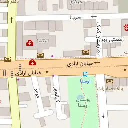 این نقشه، آدرس طیبه صباغی (آزادی) متخصص ماما و مشاور زنان و بارداری در شهر تهران است. در اینجا آماده پذیرایی، ویزیت، معاینه و ارایه خدمات به شما بیماران گرامی هستند.